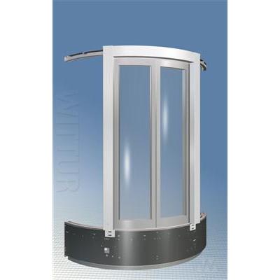 Luna 3602 landing door - glass framed panels and underdriven mechanism